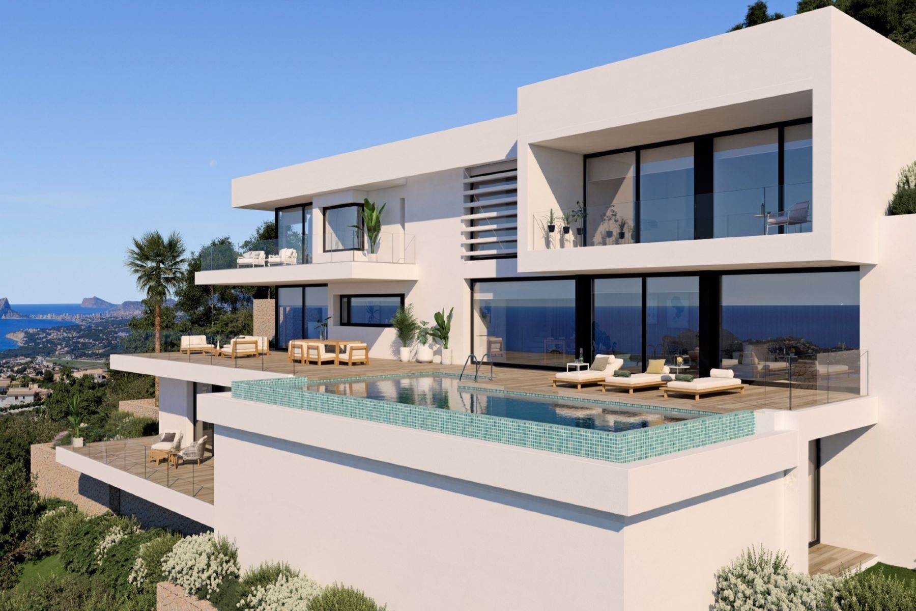 Single Family Homes for Sale at Hermosa villa con vistas al mar y a la bahía de Calpe Cumbre del Sol Alicante, Alicante Costa Blanca 03726 Spain